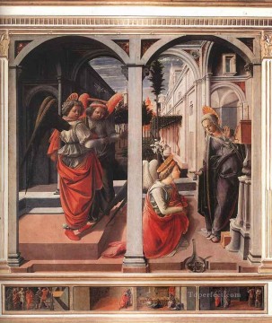 Fra Filippo Lippi Painting - Annunciation 1445 Renaissance Filippo Lippi